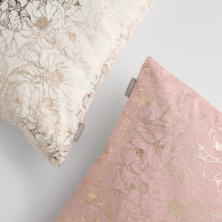 Poszewka Welwetowa Casinosis 45x45 cm z motywem kwiatowym