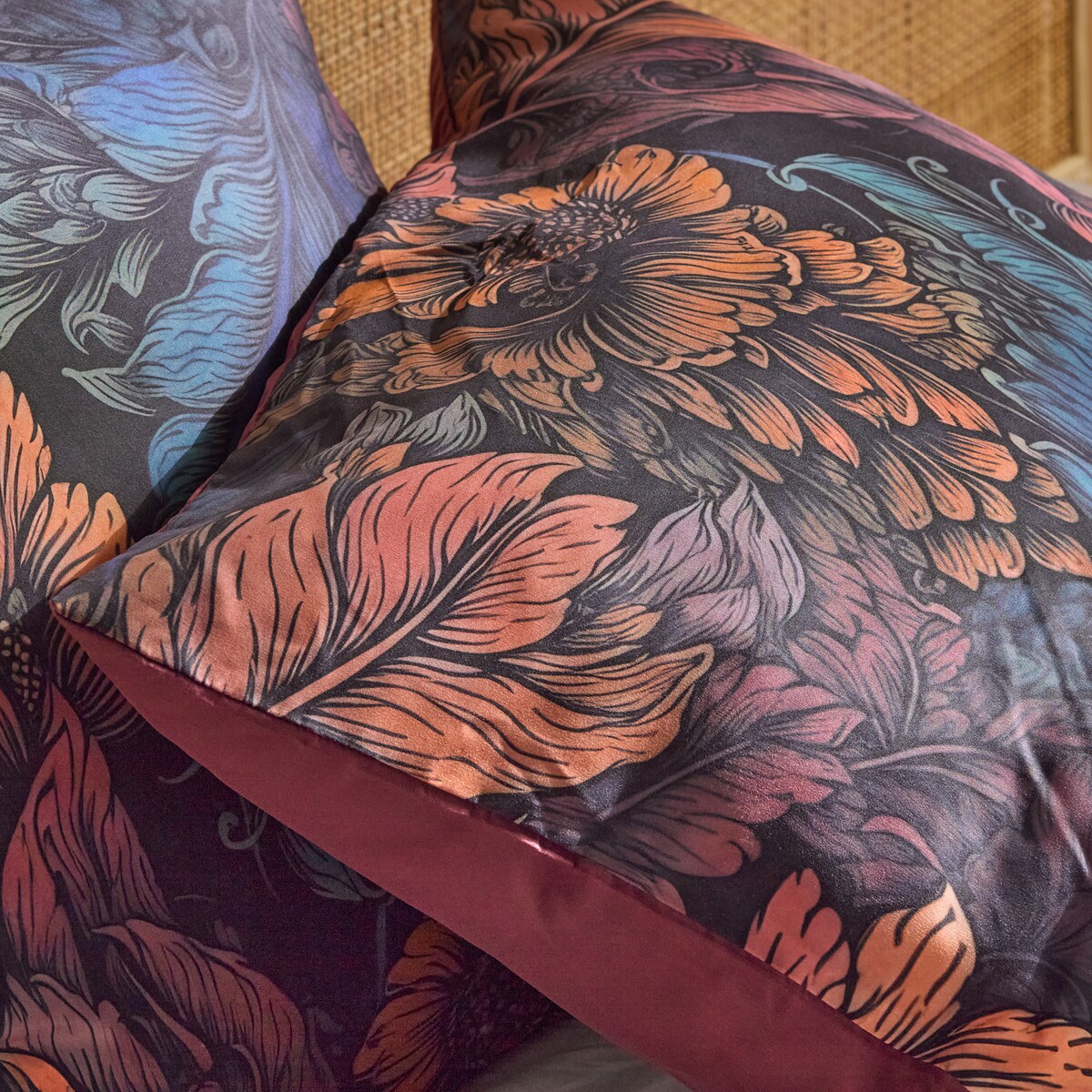 Pościel Z Mikrofibry Cosimira 160x200 cm z motywem liściastym