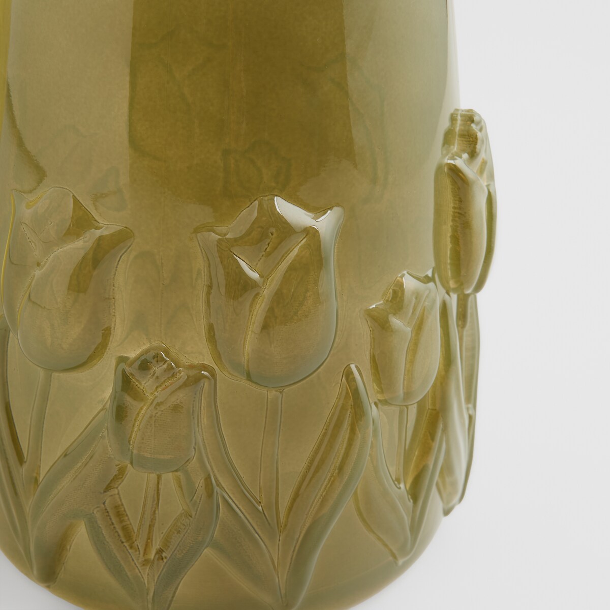 Wazon Glass tulip z motywem kwiatowym