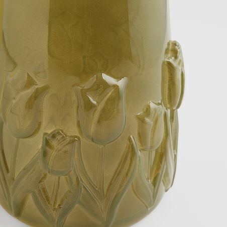 Wazon Glass tulip z motywem kwiatowym