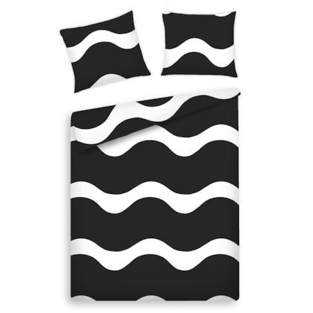 Pościel z bawełny satynowej Krucita 160x200 cm z motywem geometrycznym