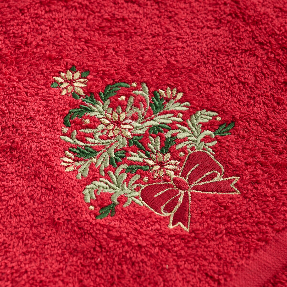 Komplet ręczników dekoracyjnych do twarzy lub rąk 2szt Natal 30x50 cm z motywem choinki