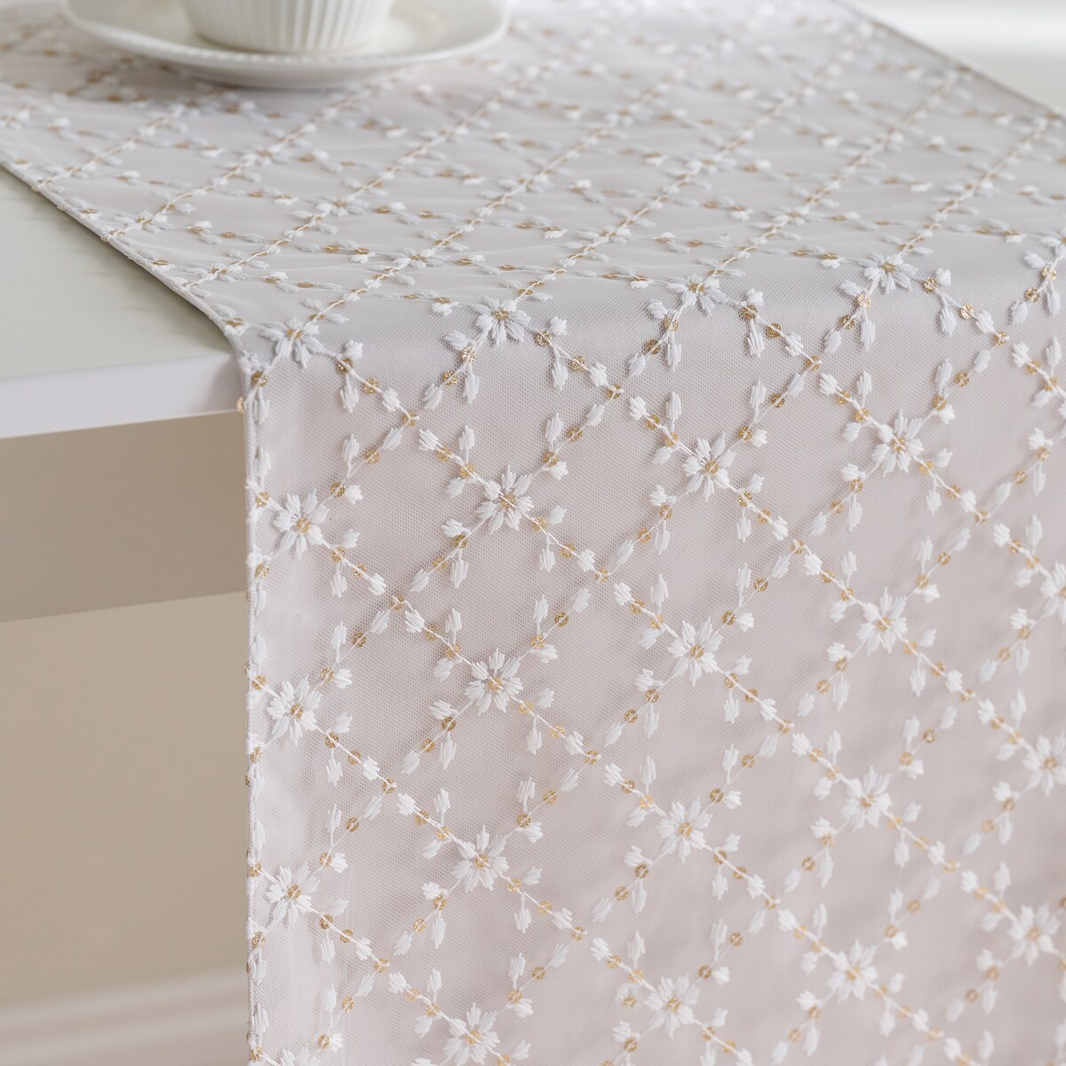 Bieżnik Haftowany Lysara 35x180 cm