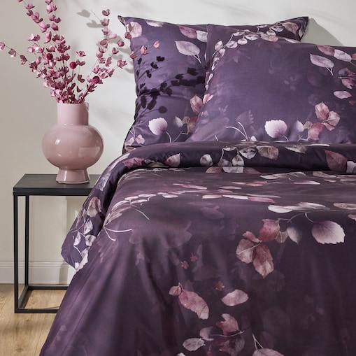 Komplet pościeli z mikrofibry Fioleta 200x220 cm z 2 poszewkami 70x80