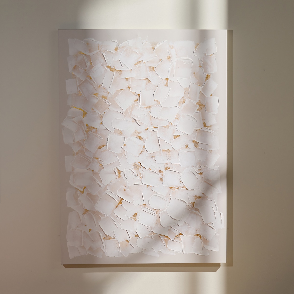 ręcznie zdobiony obraz na płótnie z elementami złota taranto 100x140