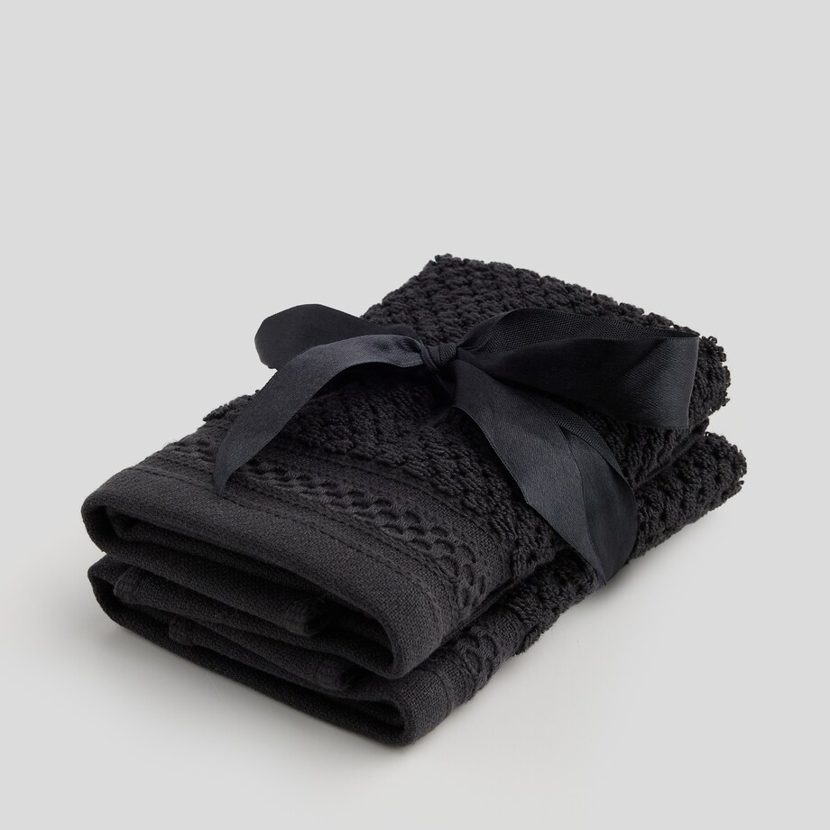 Komplet 2 szt. ręczników do twarzy lub do rąk Risso 30x30 cm