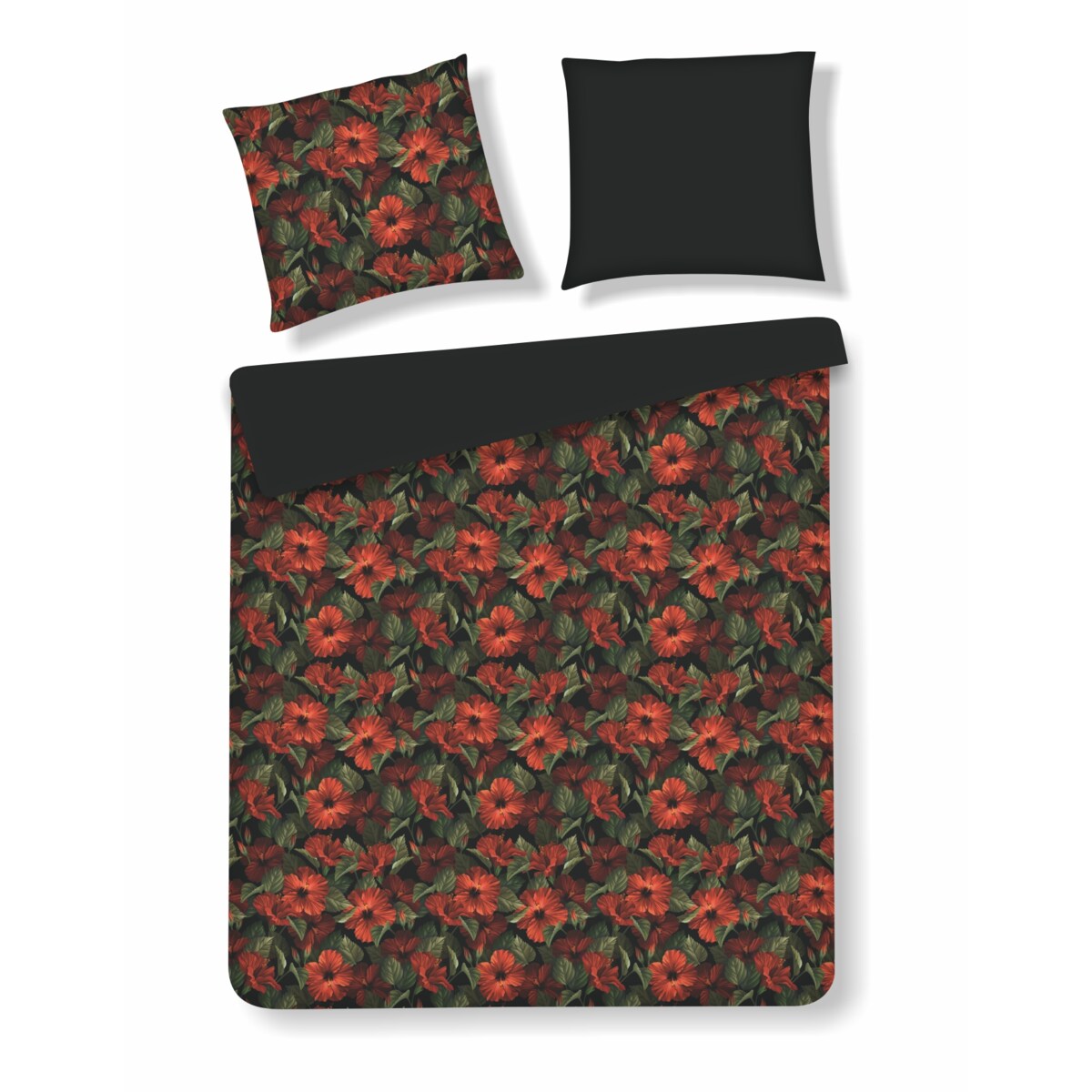 Pościel z bawełny satynowej Akaia 200x220 cm z motywem kwiatowym