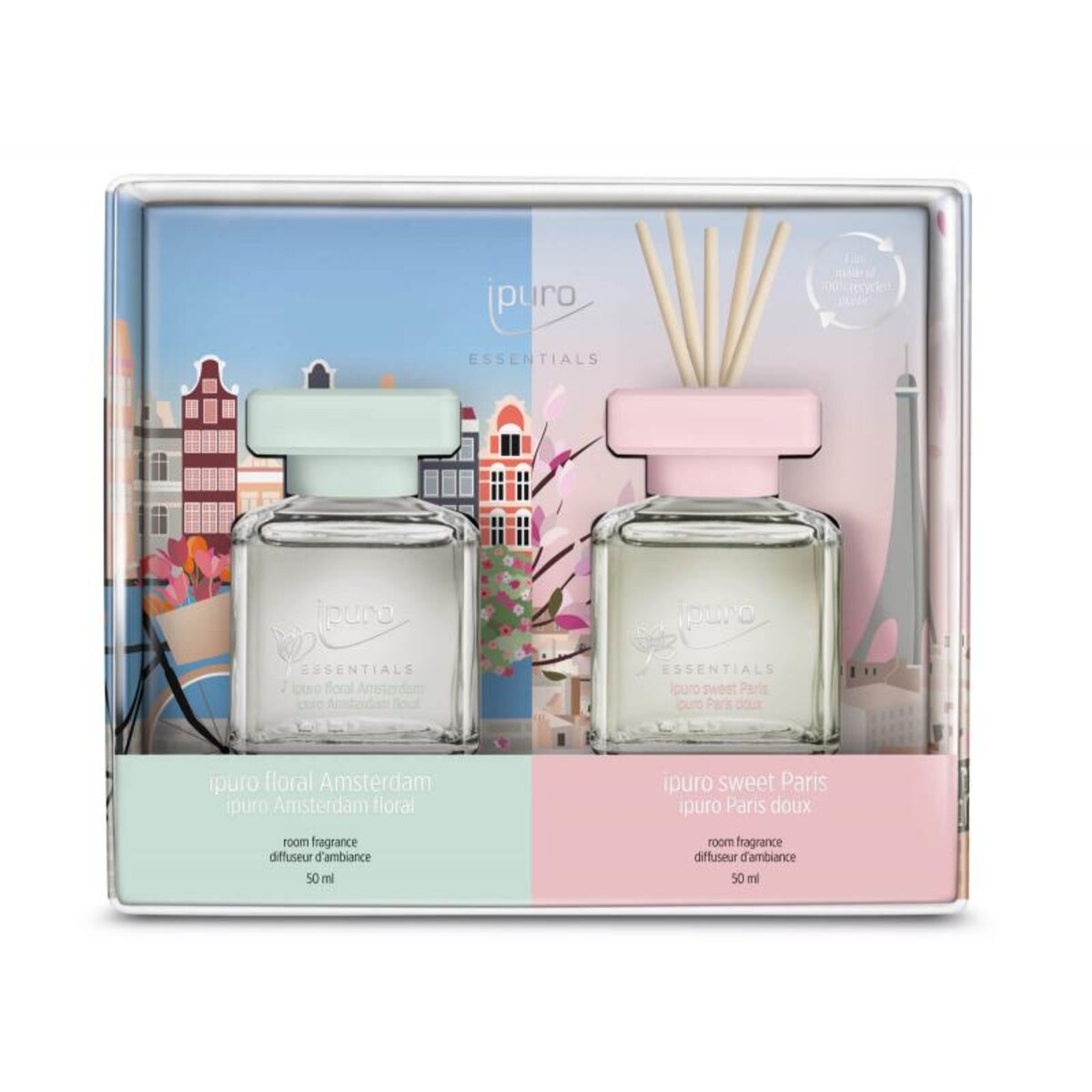 Zestaw prezentowy Ipuro ESSENTIALS Paris / Amsterdam 2x50ml