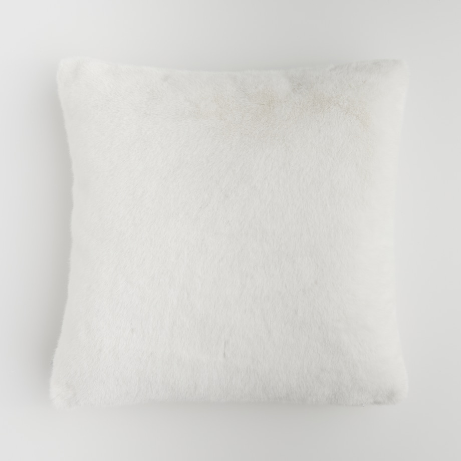 Poszewka Futrzana Molinio 45x45 cm w kratę