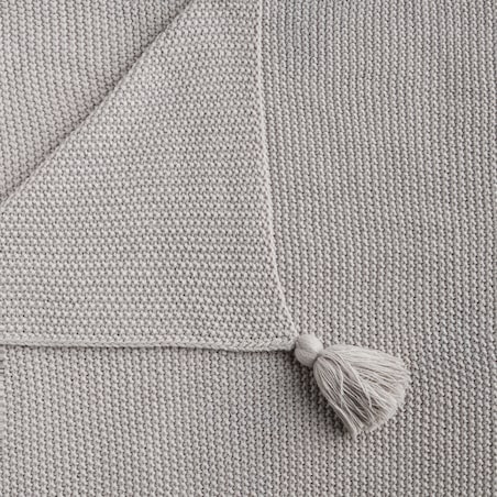 Jednokolorowy koc dzianinowy Zoltane 130x170 cm