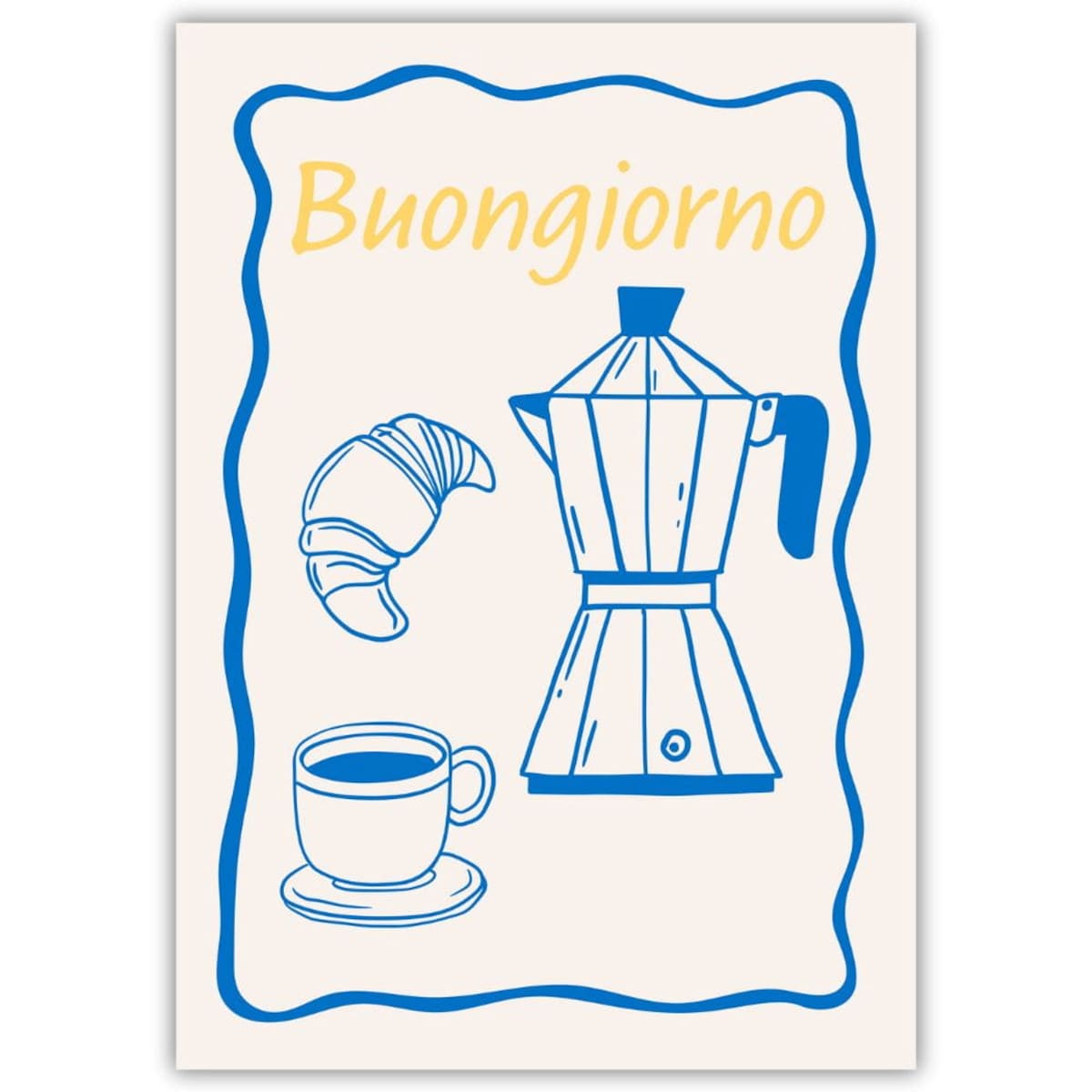 plakat cucina italiana espresso 21x30 cm