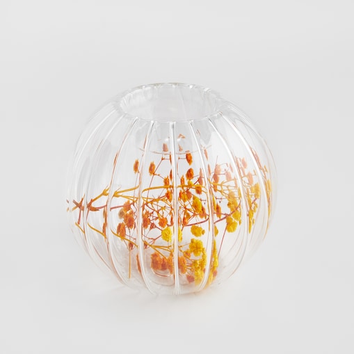 Świecznik Lumisa z motywem kwiatowym