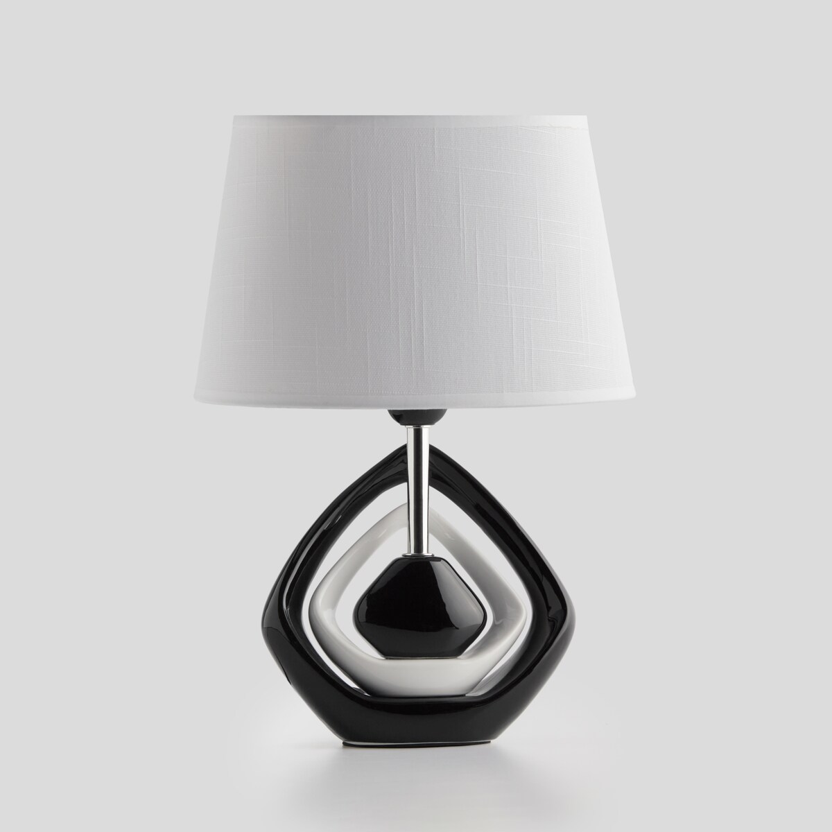 lampa stołowa z ceramiczną podstawą matty