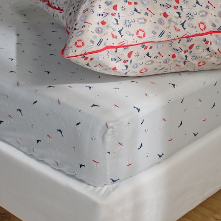 Prześcieradło bawełniane z gumką Pelorka 180x200x25 cm