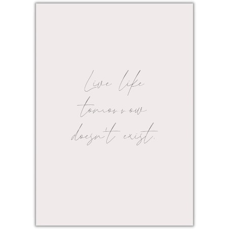 plakat live 21x30 cm