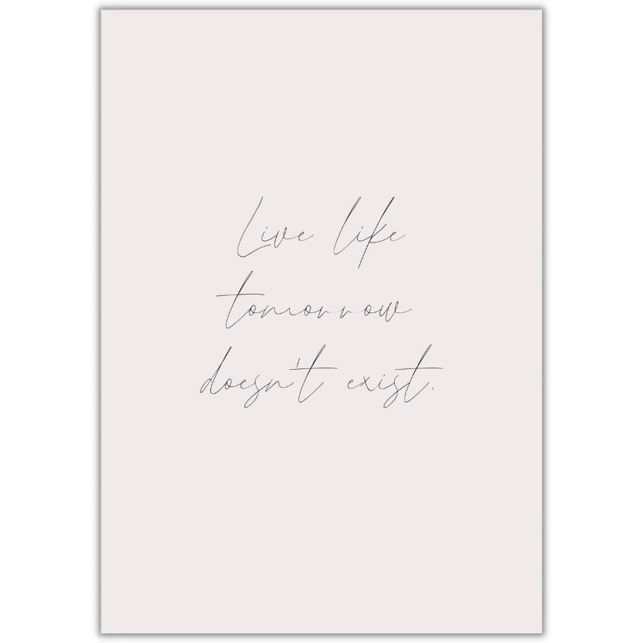 plakat live 21x30 cm