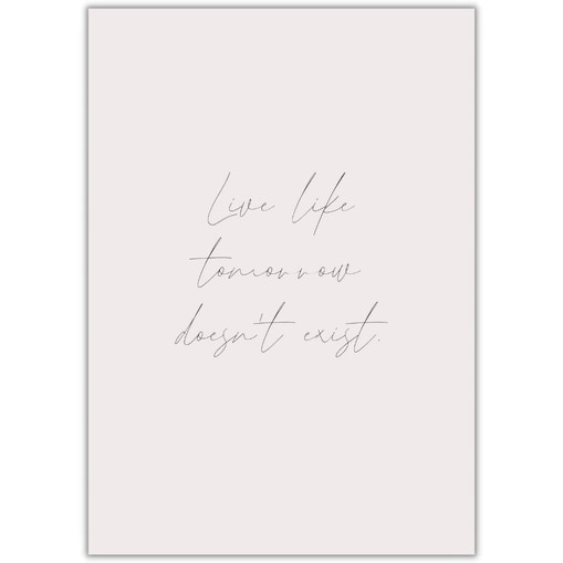 plakat live 21x30 cm