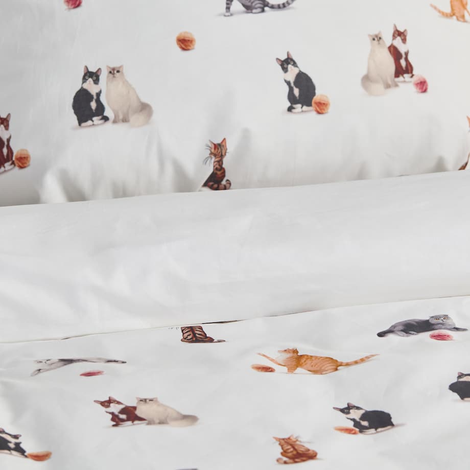 Pościel Bawełniana Gattino 160x200 cm z motywem zwierzęcym