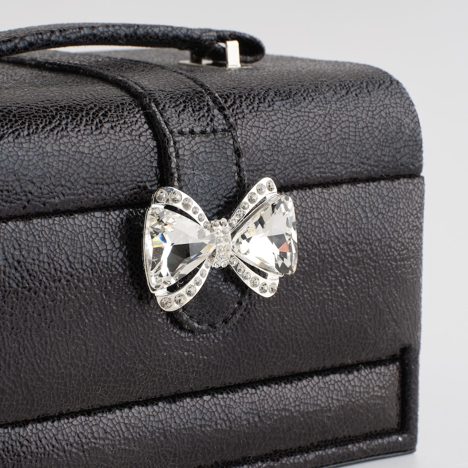 Szkatułka z lustrem, szufladkami i przegródkami Lara 18x14 cm