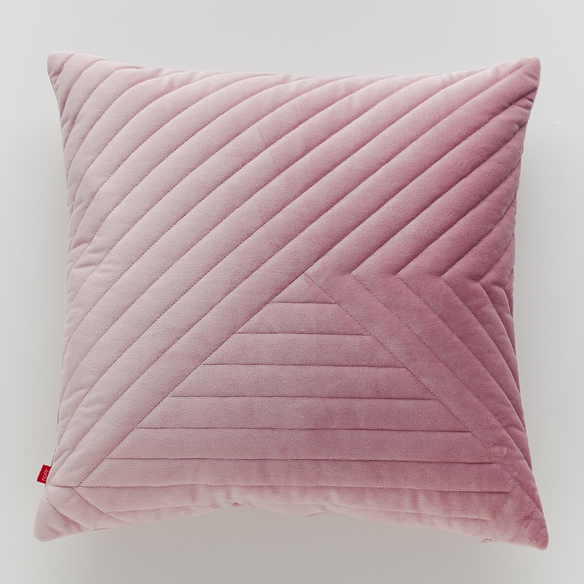 Poszewka Welwetowa Minister 45x45 cm z wzorem geometrycznym