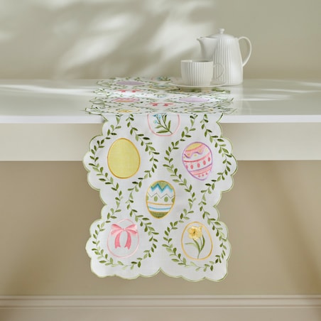 Bieżnik Haftowany Pisani 35x174 cm z motywem jajka