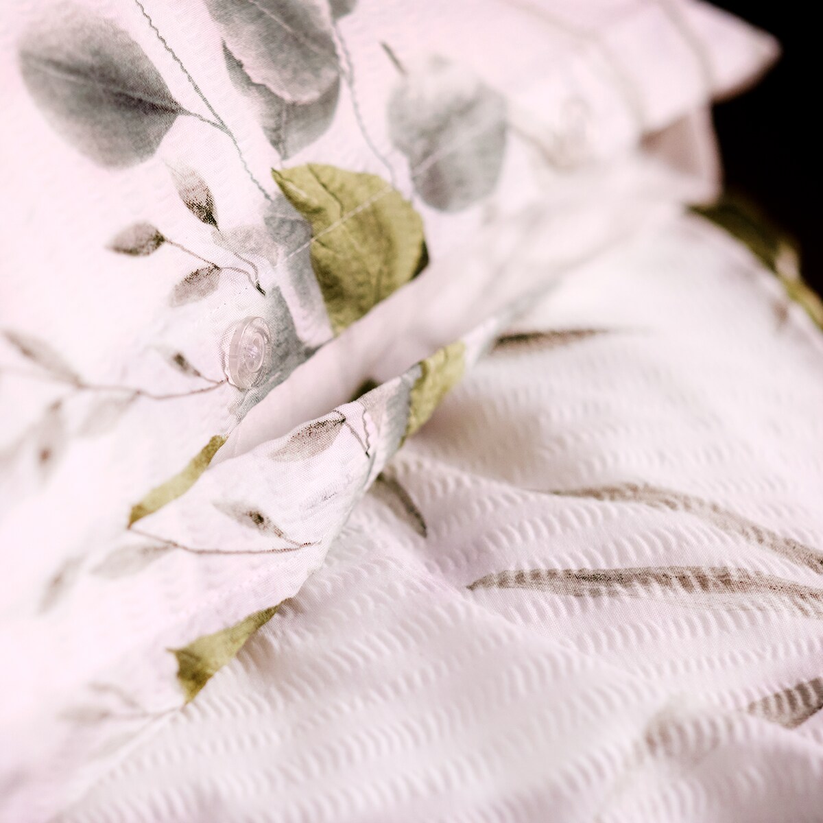 Pościel z kory Ralisosi 160x200 cm z motywem roślinnym