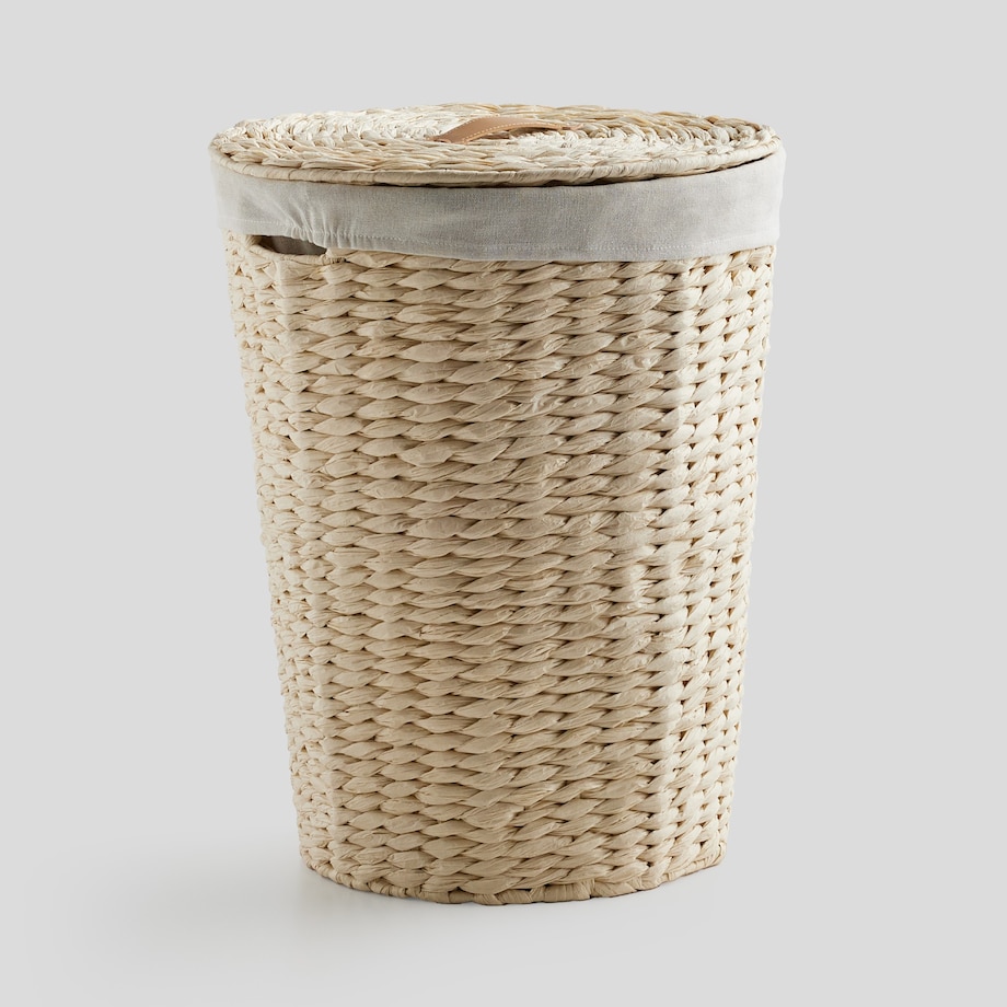 pleciony kosz na pranie erbos round