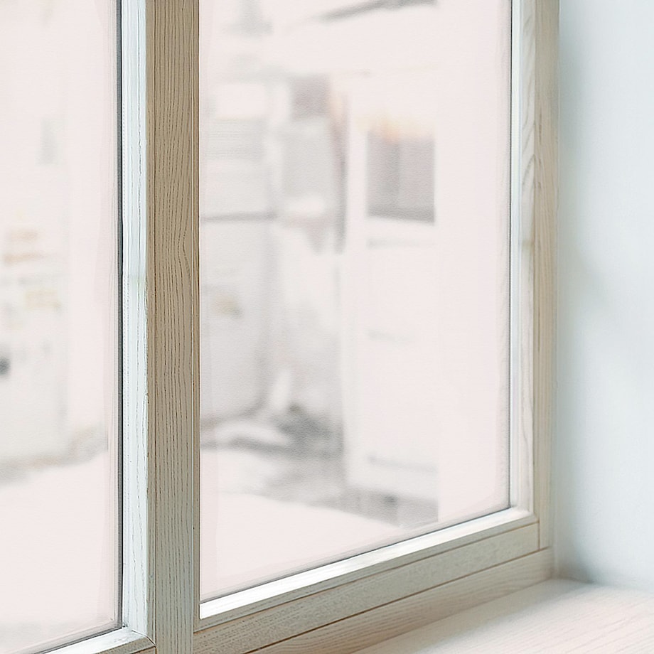 Okleina na okno chroniąca prywatność - Beżowy odcień minimalistyczna elegancja