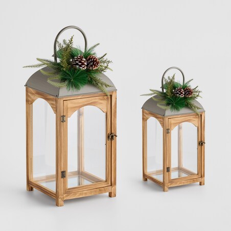 Lampion Browniel z motywem szyszki