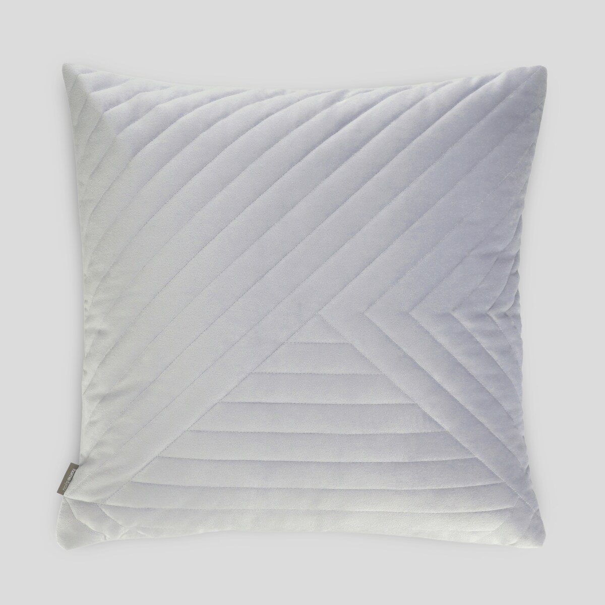 Poszewka welwetowa z geometrycznym przeszyciem Minister