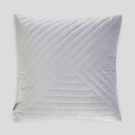 Poszewka welwetowa z geometrycznym przeszyciem Minister