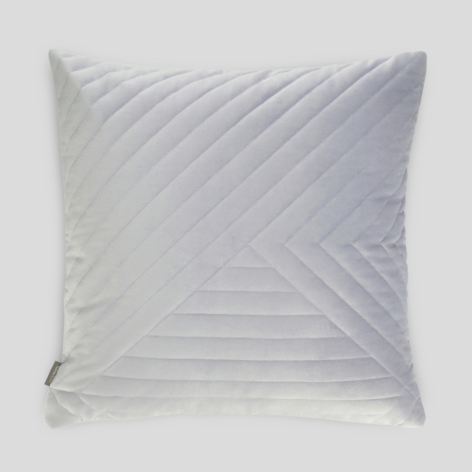 Poszewka welwetowa z geometrycznym przeszyciem Minister