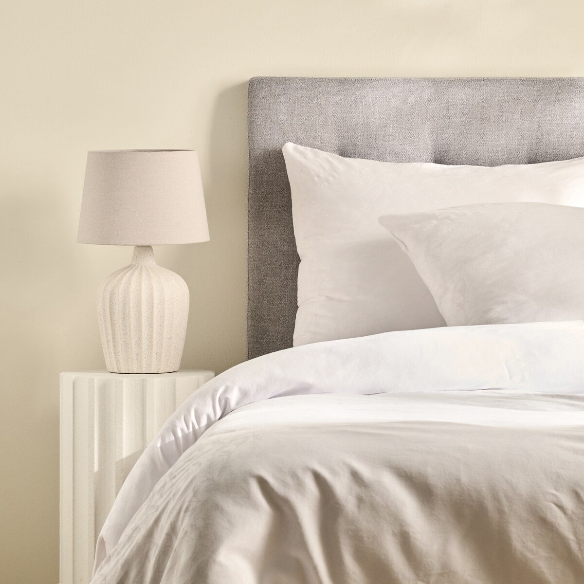 Pościel z bawełny satynowej Lorianna 160x200 cm z motywem roślinnym