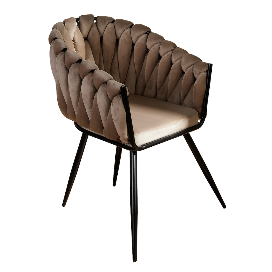 Eleganckie krzesło z weluru fannie