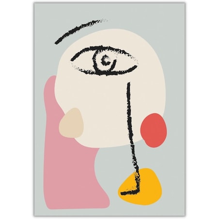 plakat face abstract 1 30x40 cm