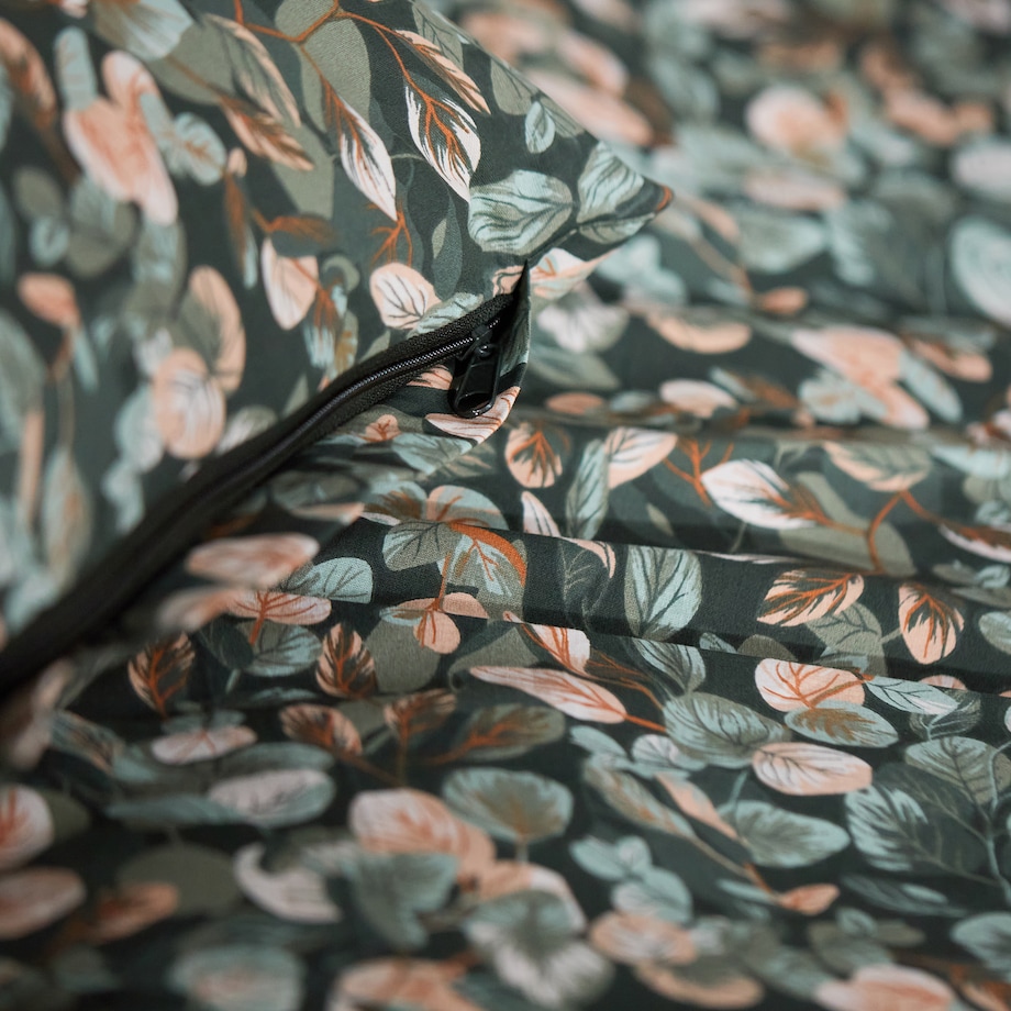 Pościel Bawełniana Calipto 160x200 cm z motywem liściastym