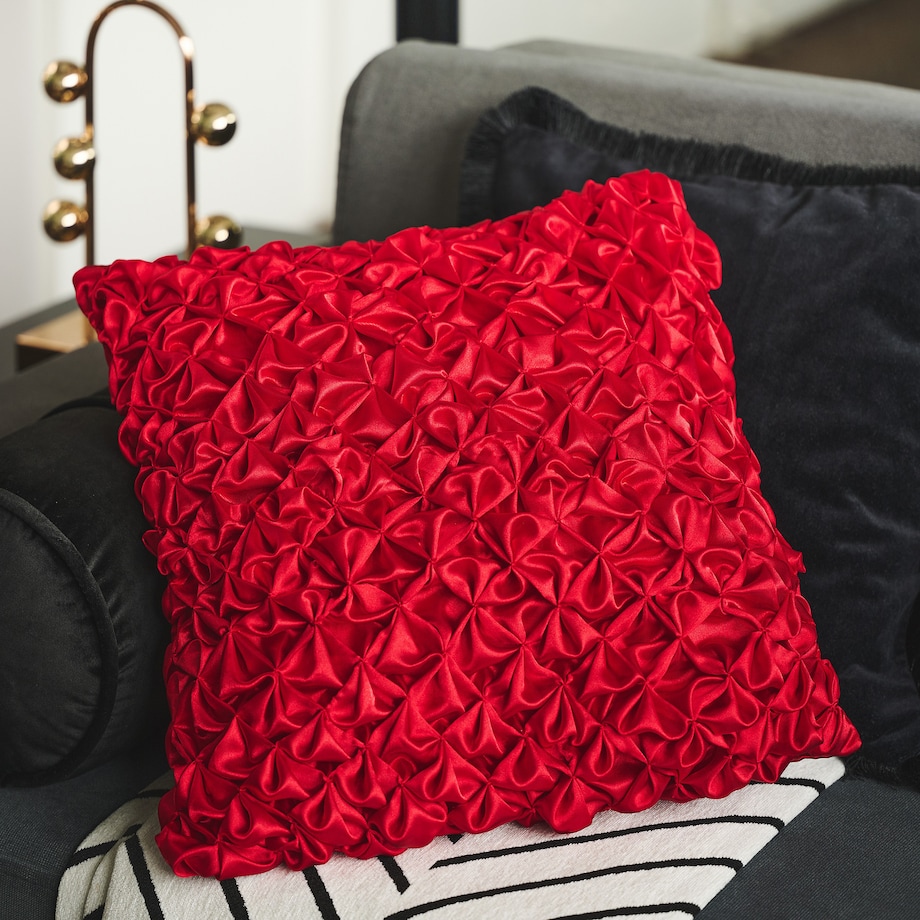 Poszewka satynowa drapowana Glamo