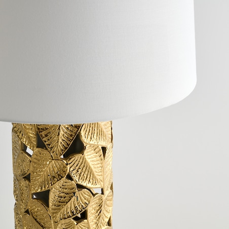 Lampa Stołowa Lenni z motywem liściastym