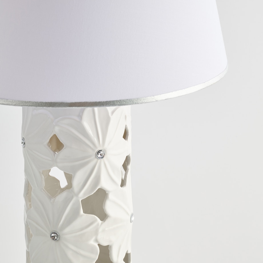 Lampa Stołowa Filonki z motywem kwiatowym