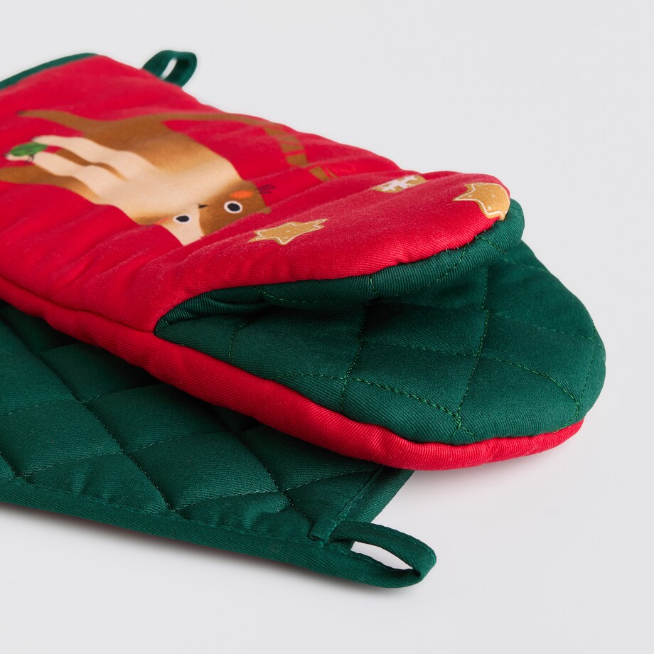 Łapka I Rękawica Miaoumas 14x30 cm z motywem śnieżynki