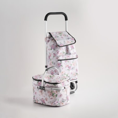 Kosz Zakupowy Tensianis 28x42 cm z motywem kwiatowym