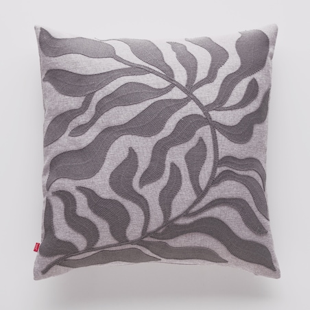 Poszewka Haftowana Kamea 45x45 cm z motywem roślinnym