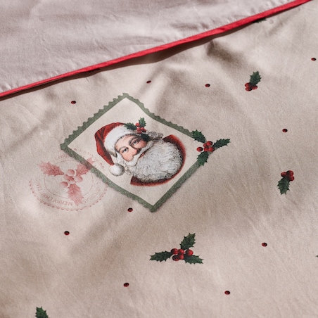 Pościel z bawełny satynowej z lamówką Winterpost