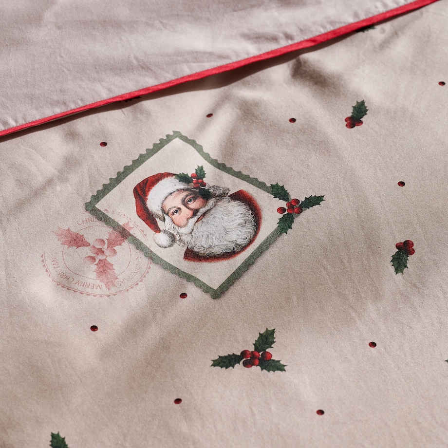 Pościel z bawełny satynowej z lamówką Winterpost