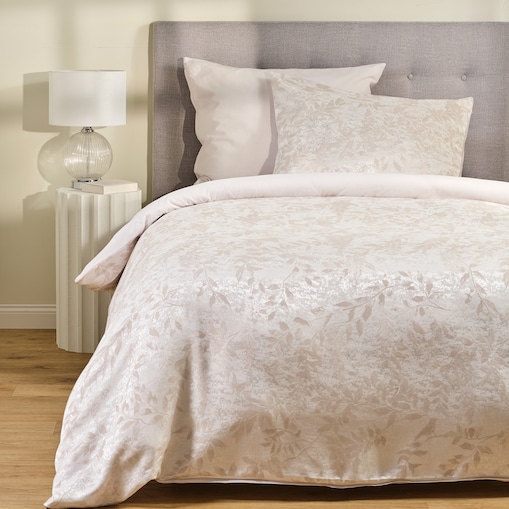 Pościel Żakardowa Swanette z motywem roślinnym