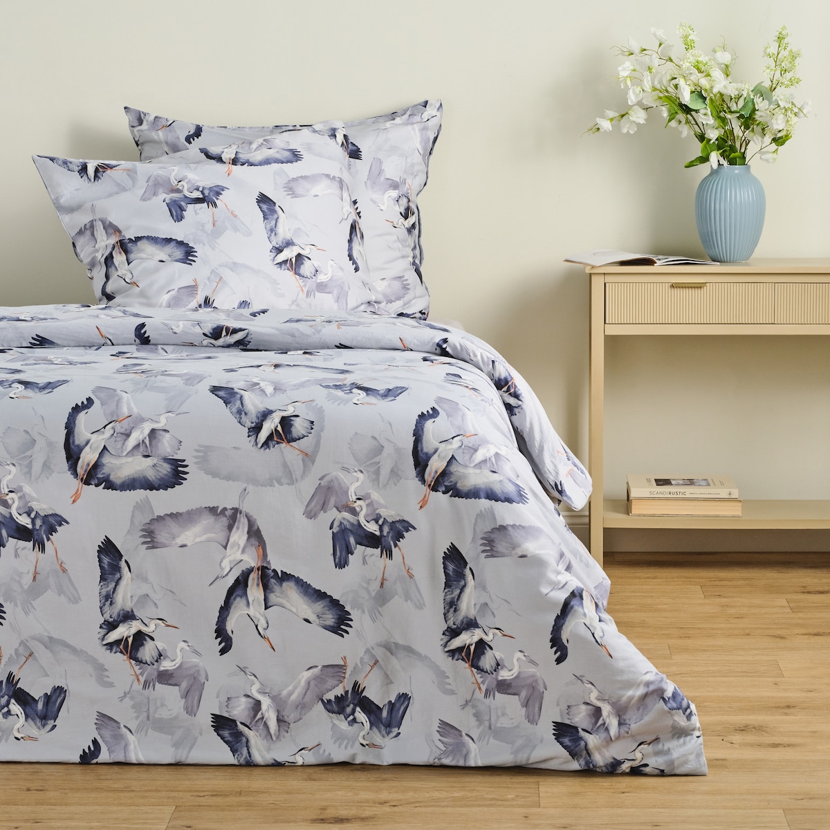 Pościel z bawełny satynowej Herone  z motywem zwierzęcym