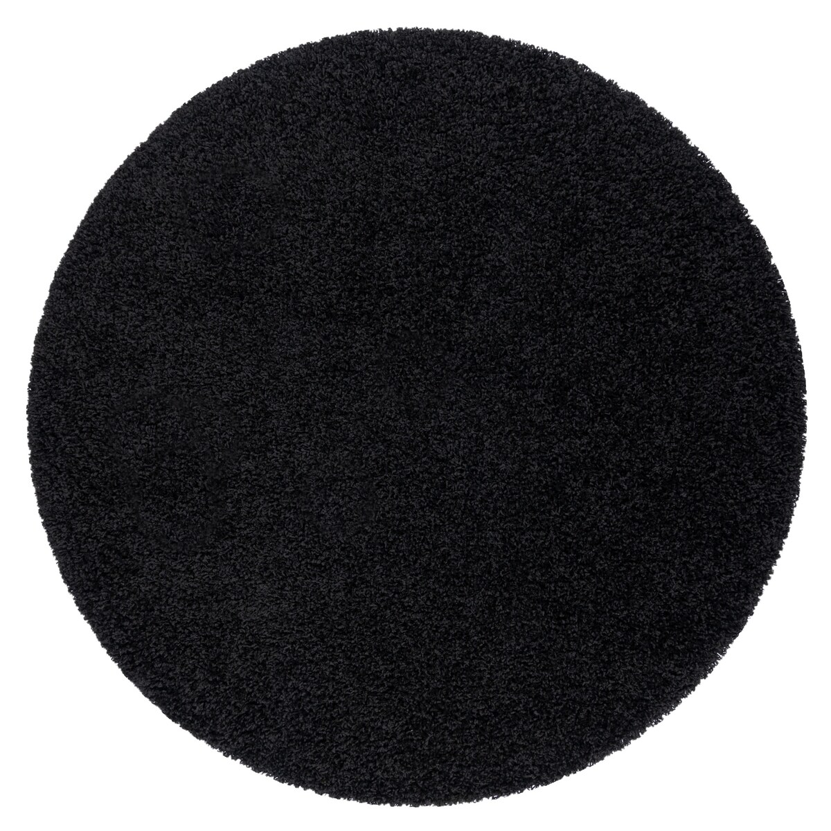 Dywan SOFFI koło shaggy 5cm czarny koło 160 cm