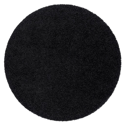Dywan SOFFI koło shaggy 5cm czarny koło 160 cm