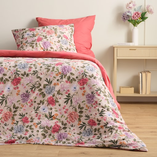 Pościel Bawełniana Tenebrosa z motywem kwiatowym