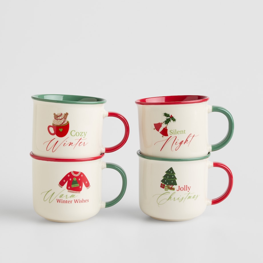 Kubek Giftosio night z motywem choinki